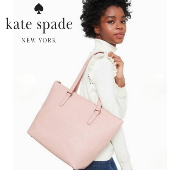 kate spade Handbags - NWOT KATE SPADE Leather Larchmont Avenue Logo 'Penny' Tote